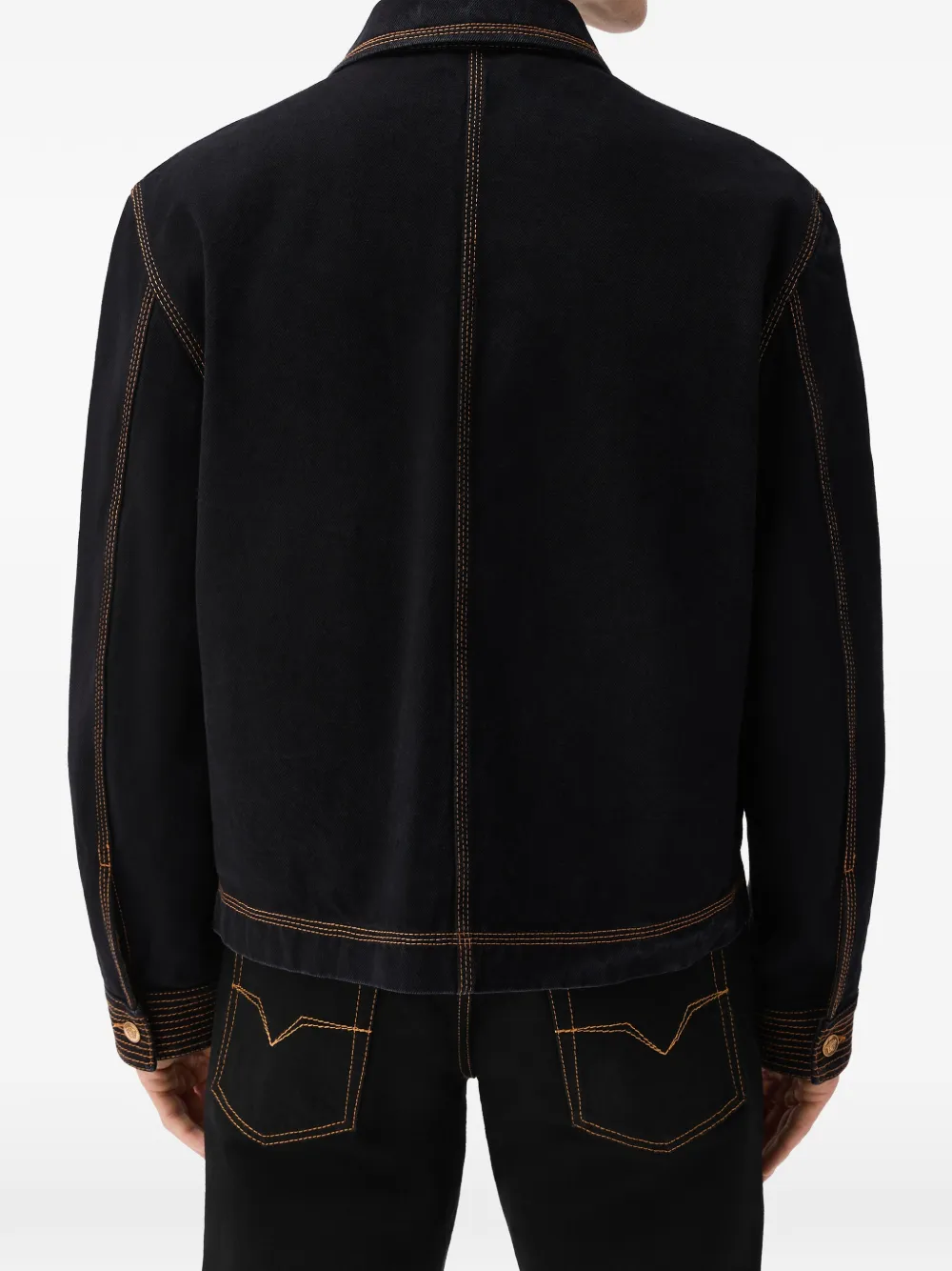 Versace Denim jack Zwart