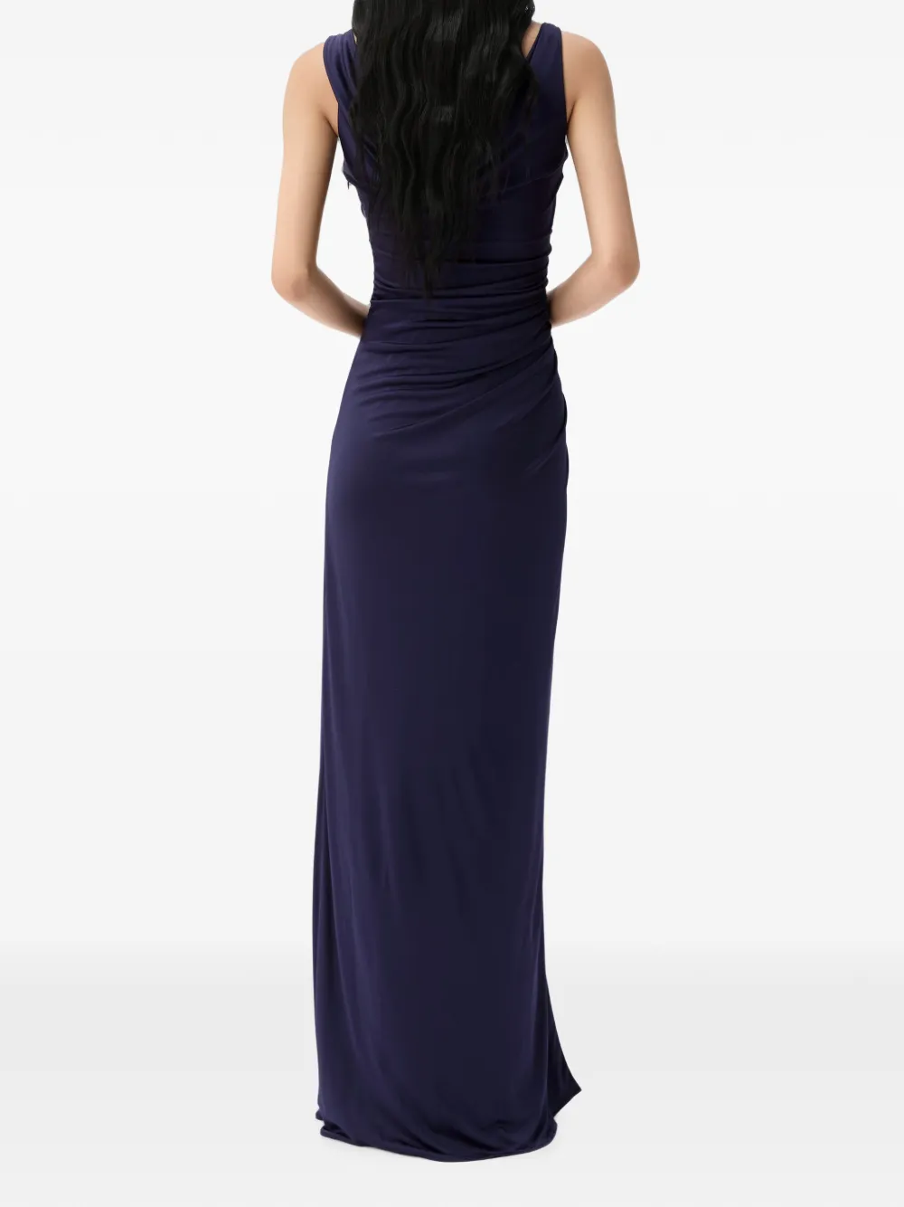 Versace Viscose-jersey avondjurk Blauw