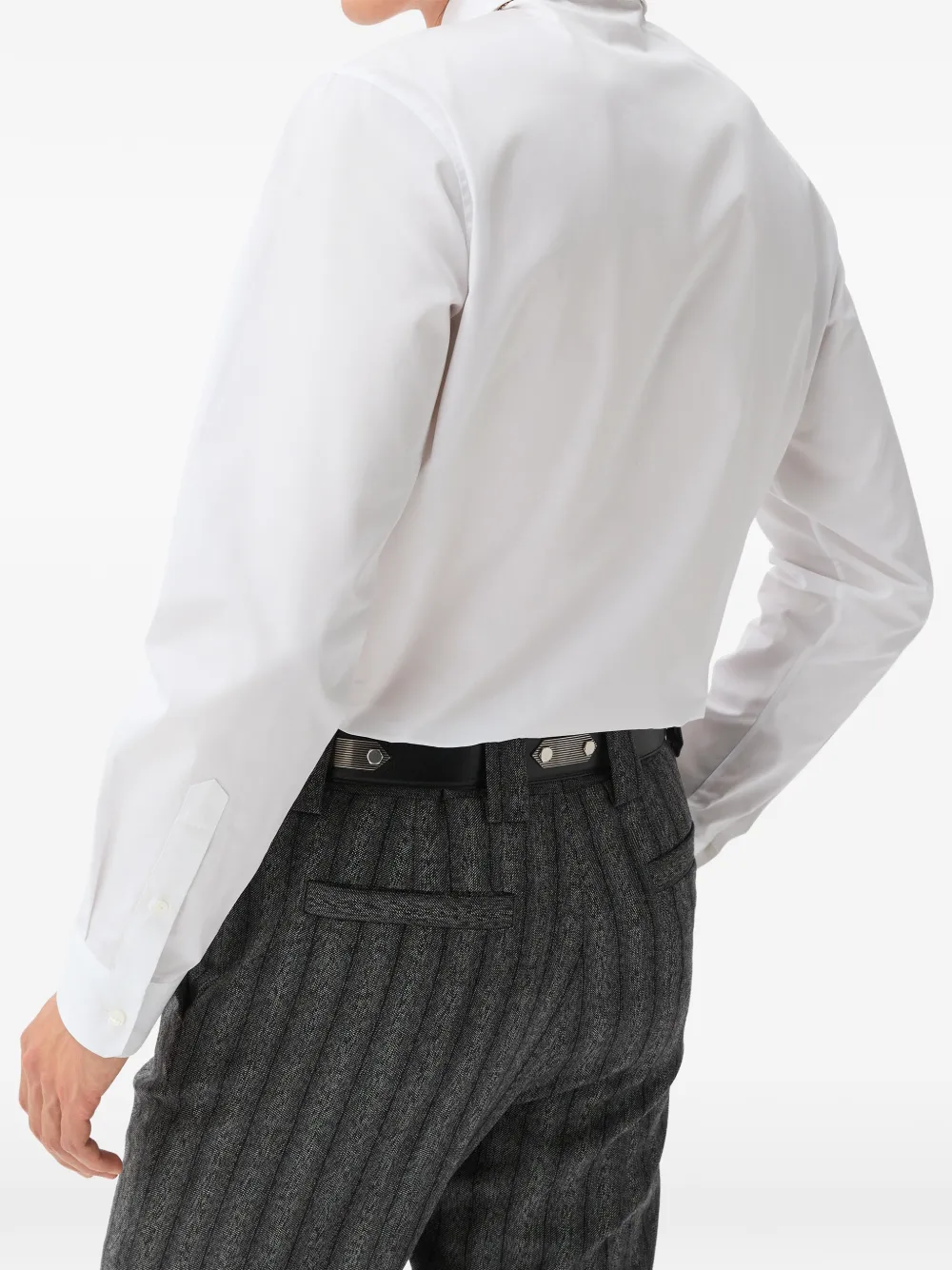 Versace Katoenen popeline overhemd Wit