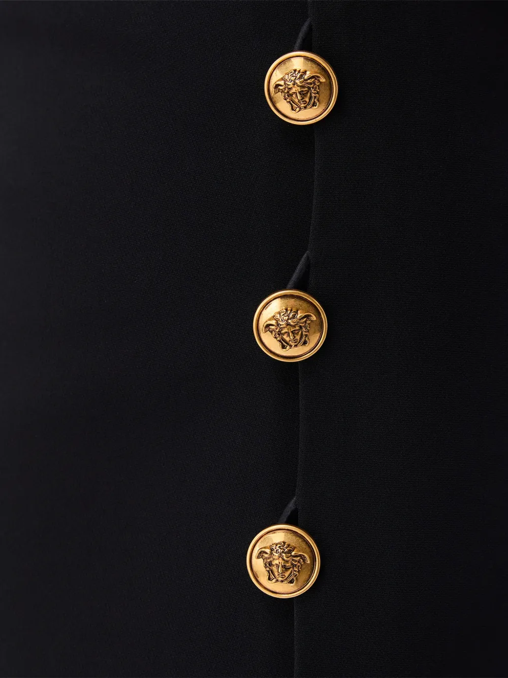 Versace Cady viscose stretch mini-jurk Zwart