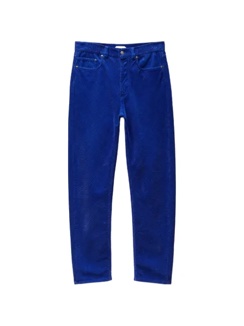 Versace pantalones rectos de pana y terciopelo