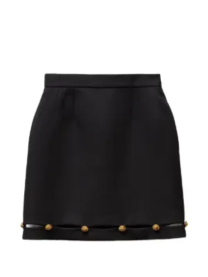 Givenchy ナッパレザー ミニバイカースカート | ブラック | FARFETCH JP