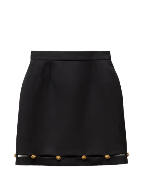 Versace  grain de Poudre wool mini-Skirt