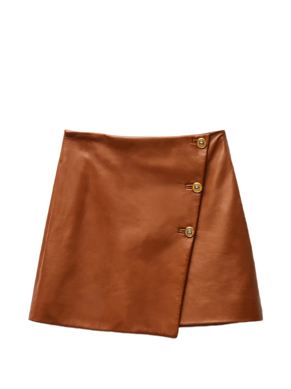 Versace nappa plongé mini skirt - Braun