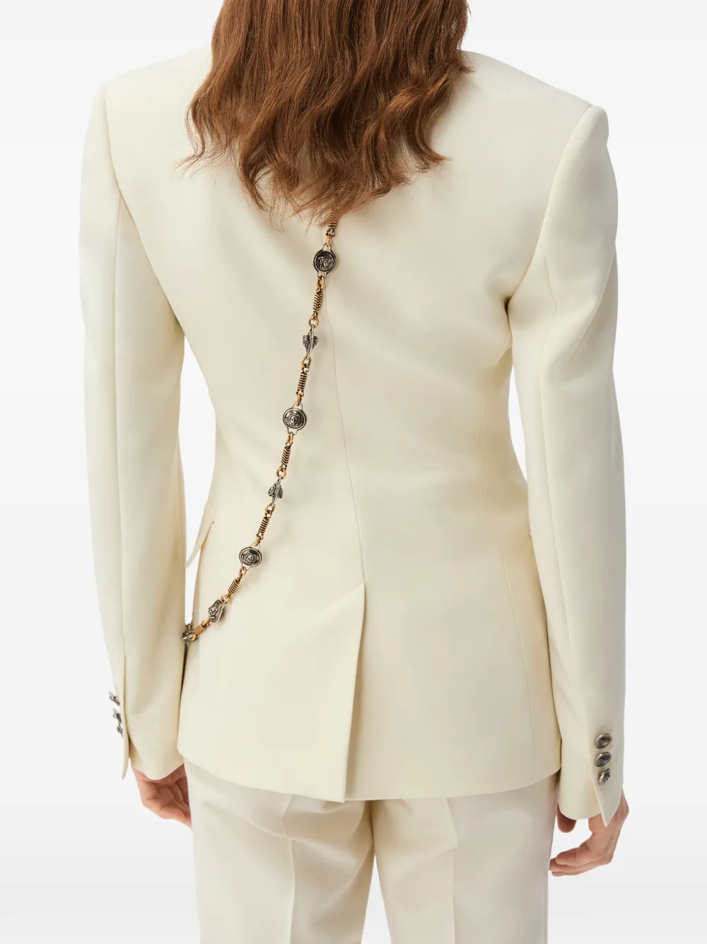 Versace Jack verfraaid met kristallen Beige