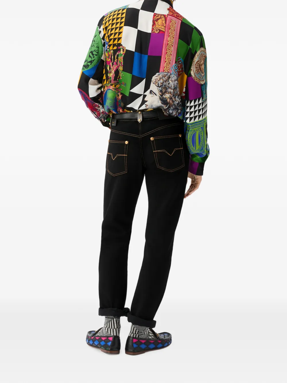 Versace Straight jeans Zwart
