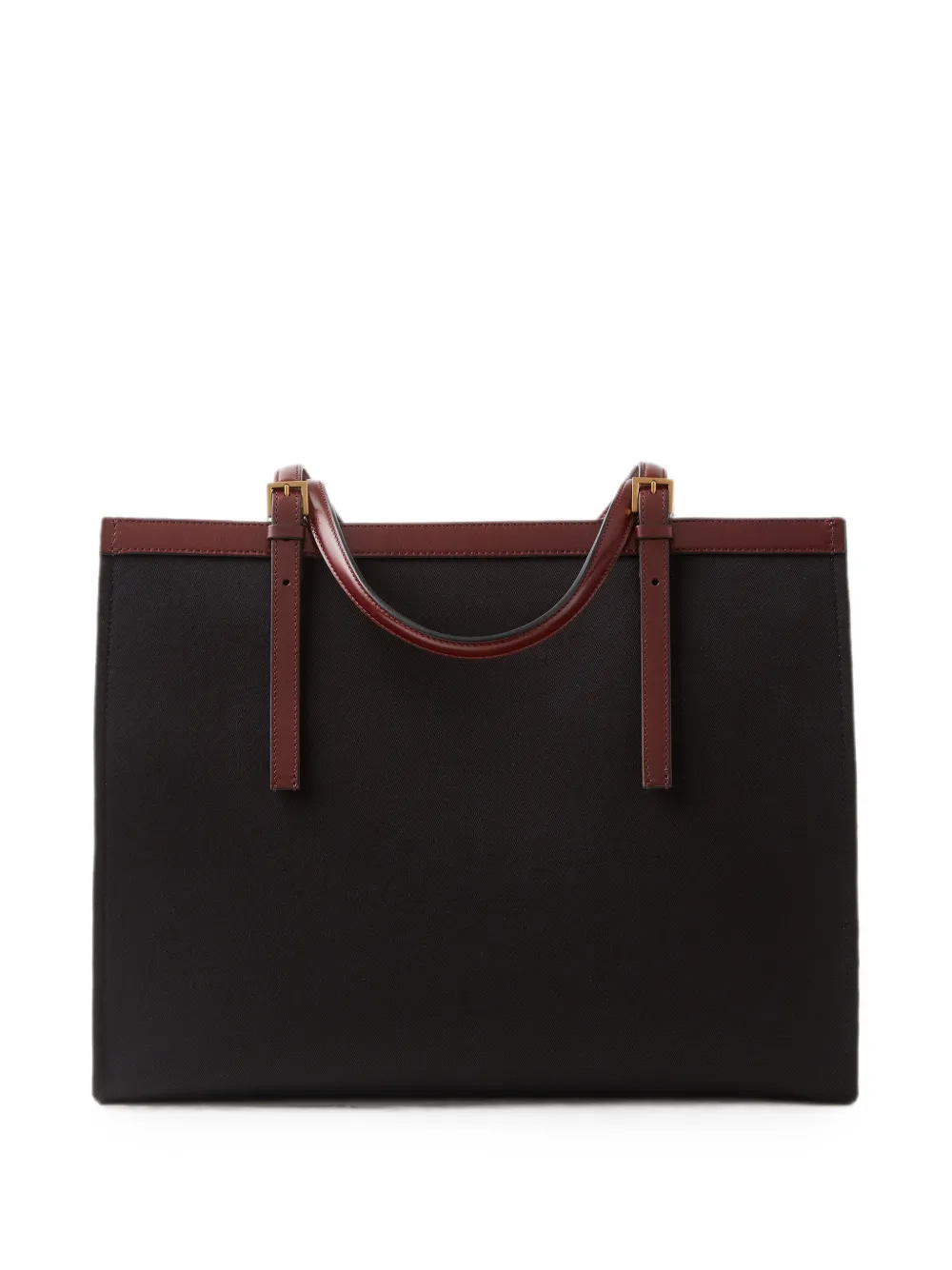 Versace Rivière grote canvas shopper Zwart