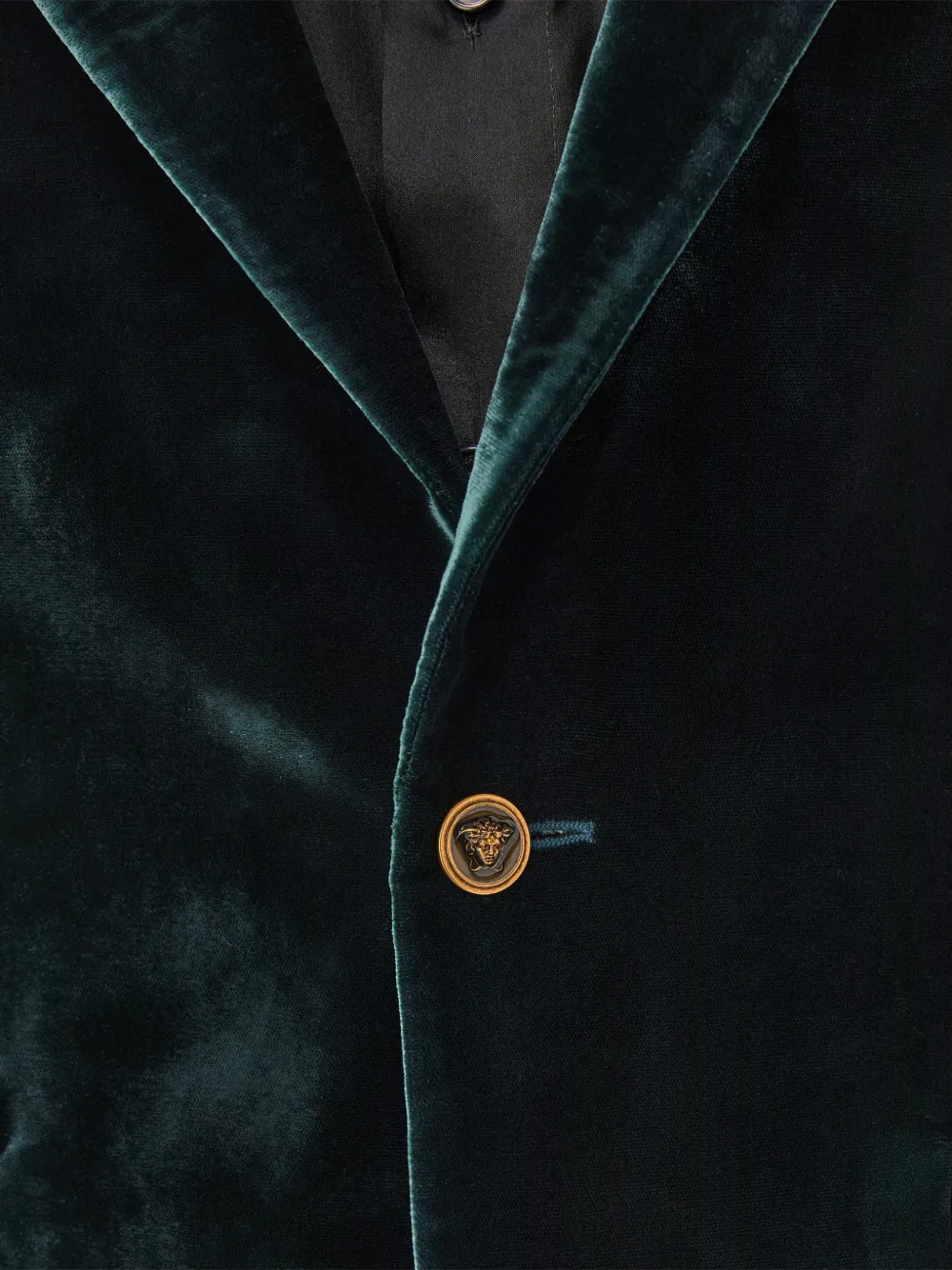 Versace Viscose fluwelen blazer Groen
