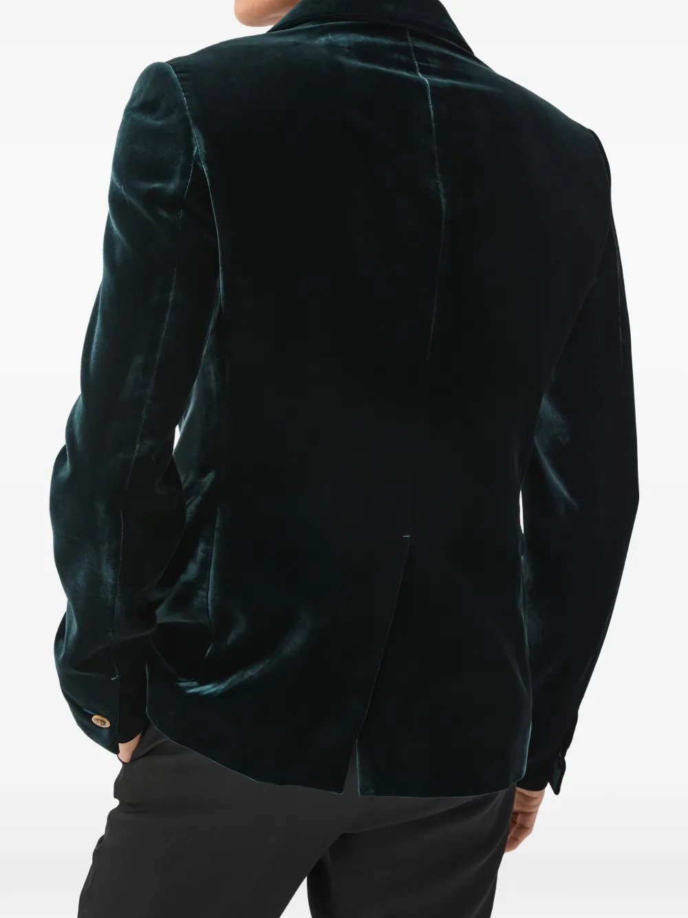 Versace Viscose fluwelen blazer Groen