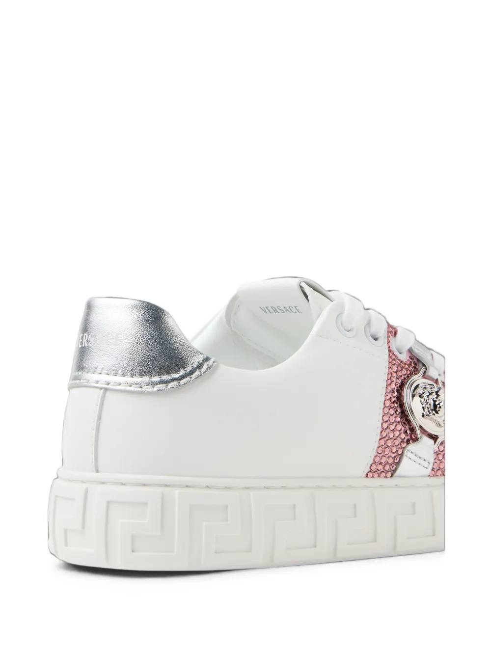 Versace Greca verfraaide sneakers Wit