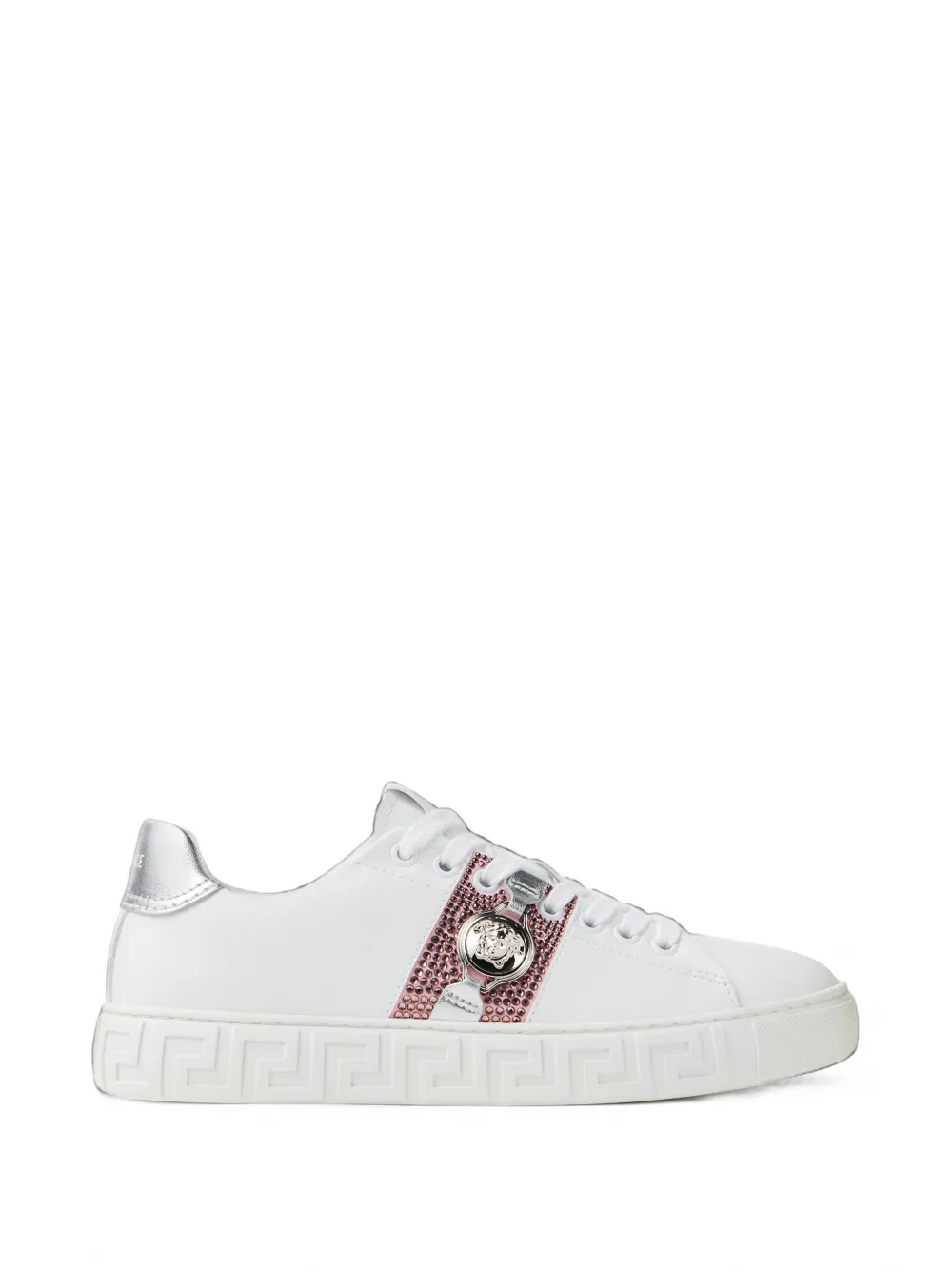 Versace Greca embellished sneakers - Weiß