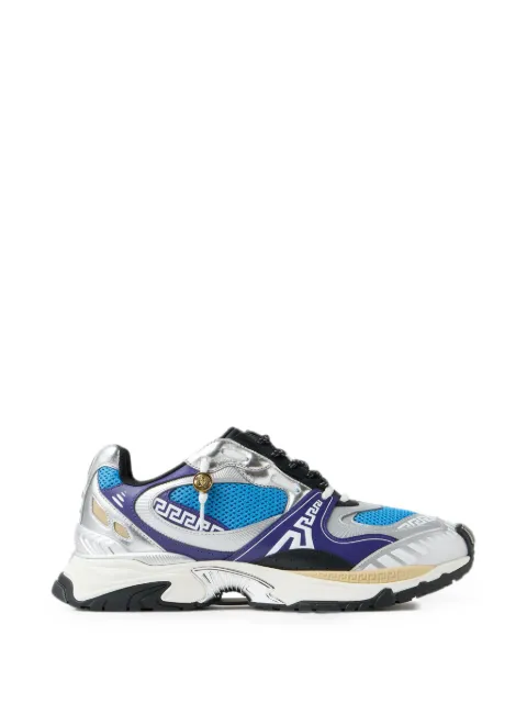 Versace Icaro metallic leather sneakers