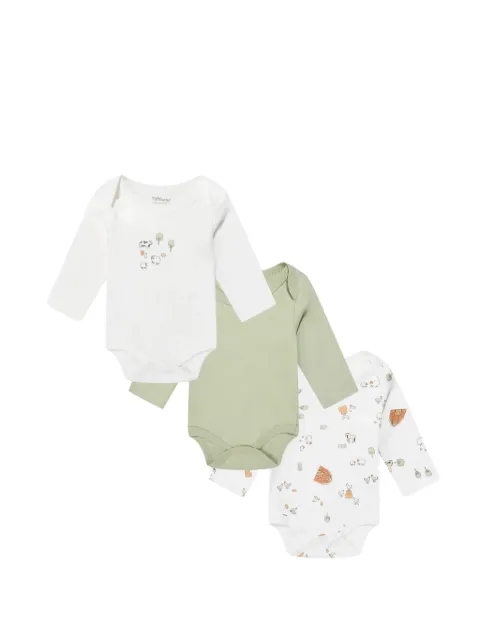 TIFFANY KIDS  farm-print long-sleeve bodysuit set (set of three)