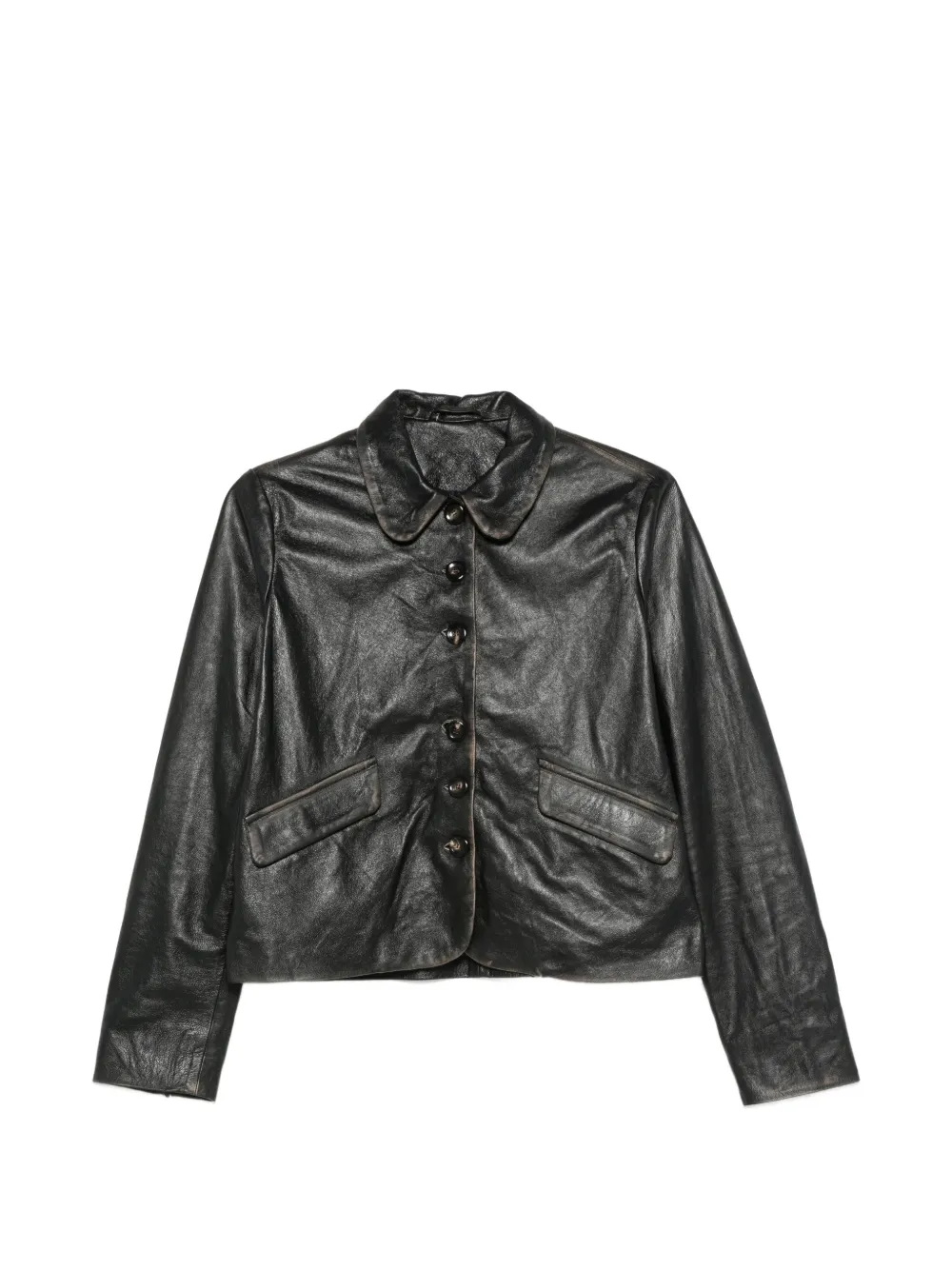 Giorgio Brato leather jacket - Nero