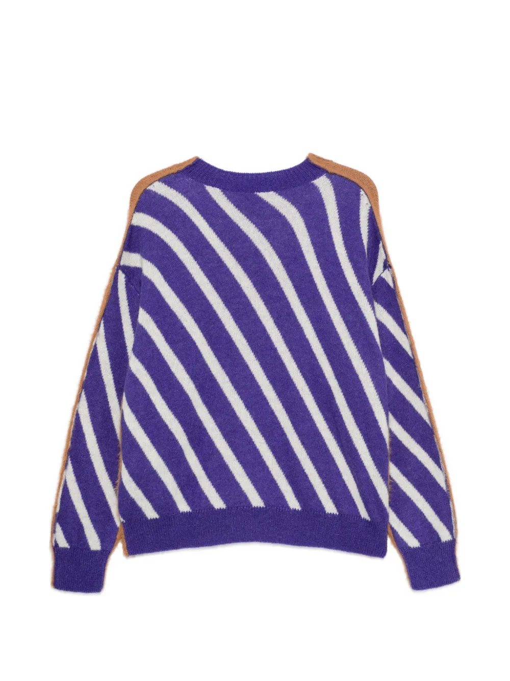 MSGM Gestreepte trui met lange mouwen Bruin
