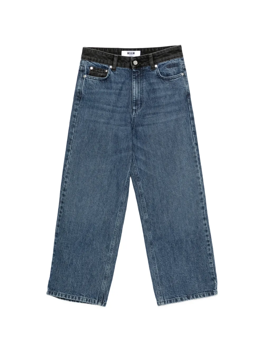 MSGM belt-loop pocket jeans - Blu
