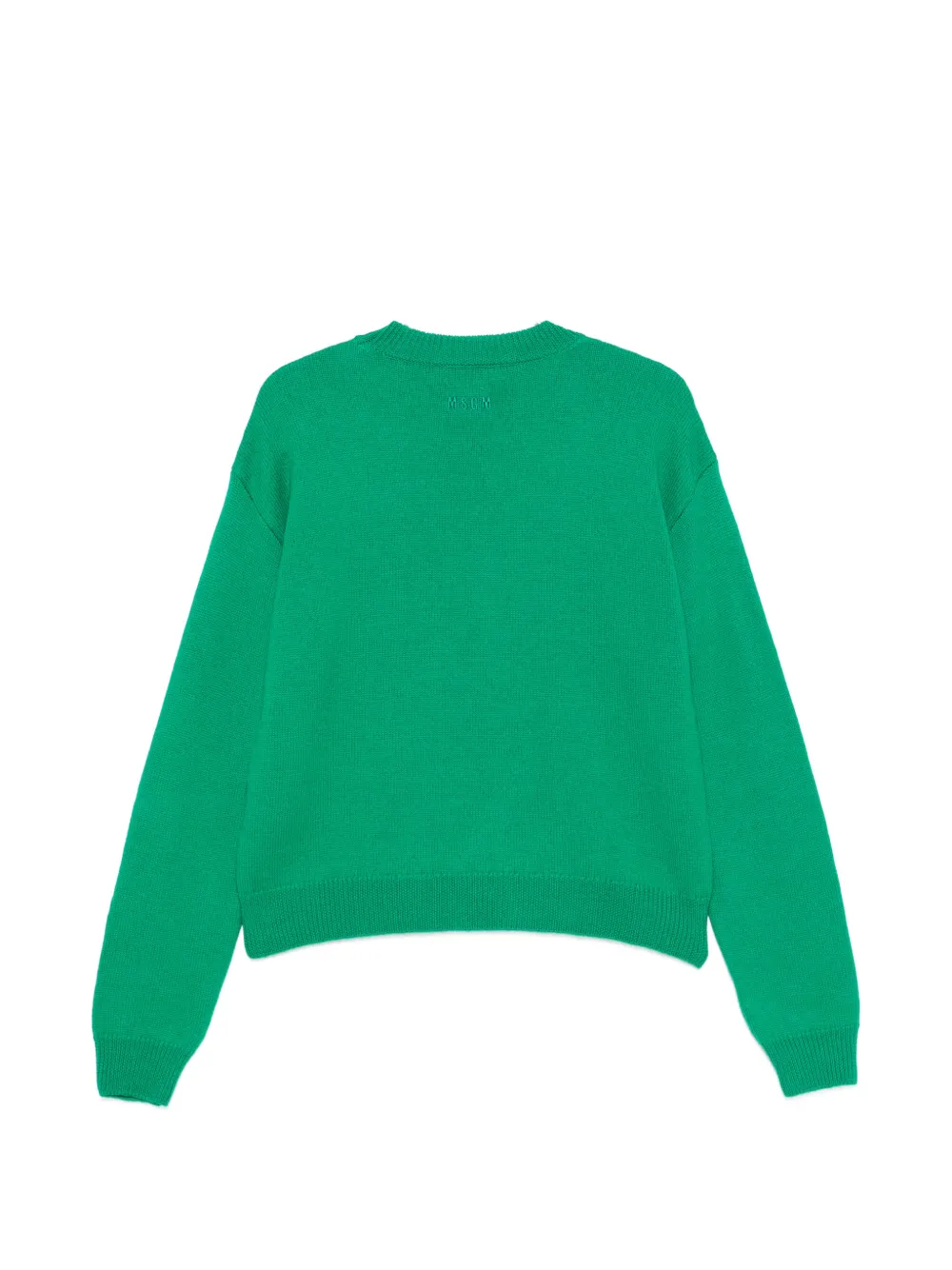 MSGM Sweater met geborduurd logo Groen