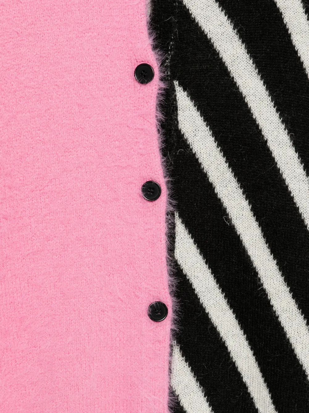 MSGM Gestreept vest met knopen Roze