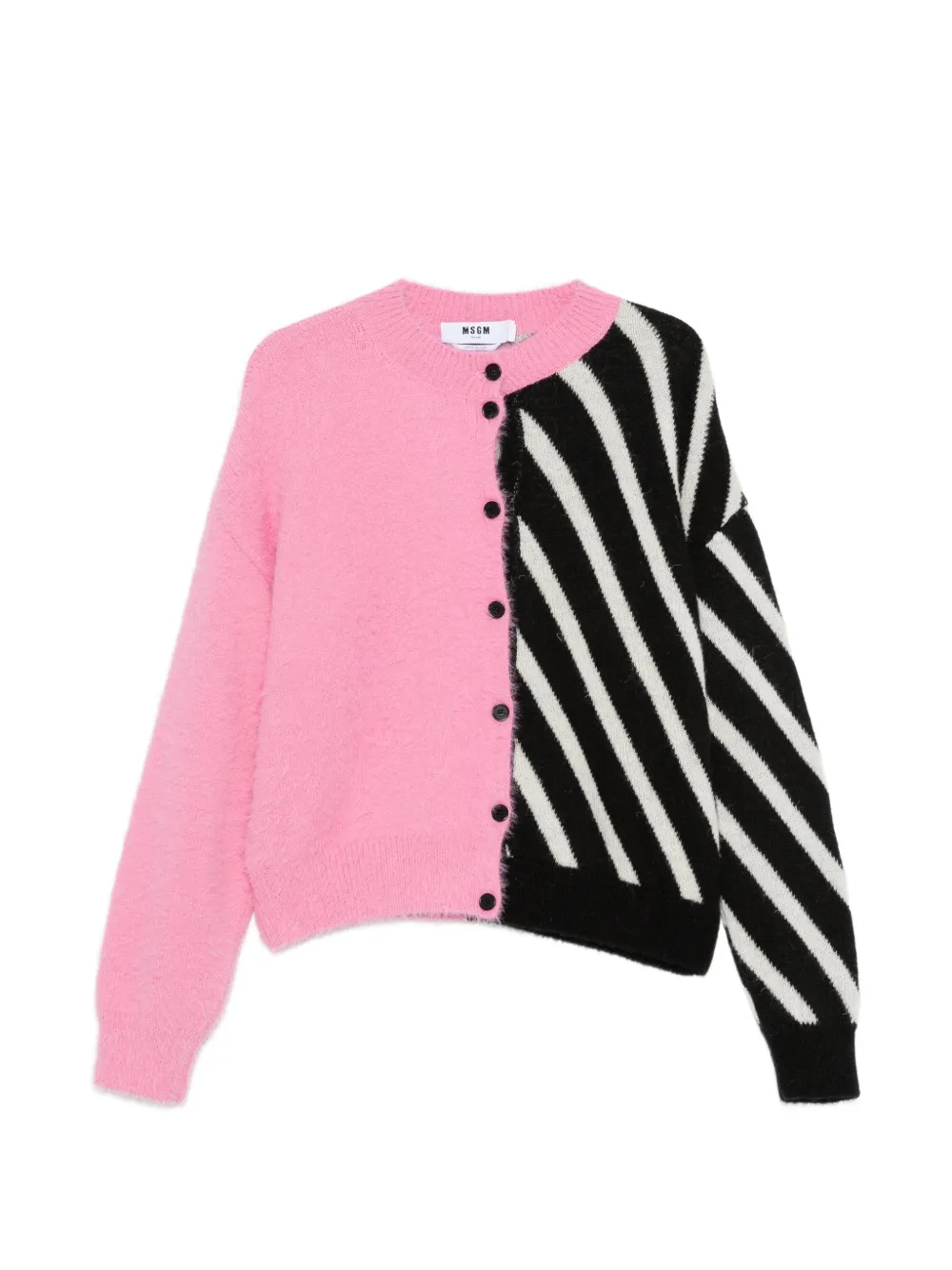 MSGM striped buttoned cardigan | Pink | Image 1