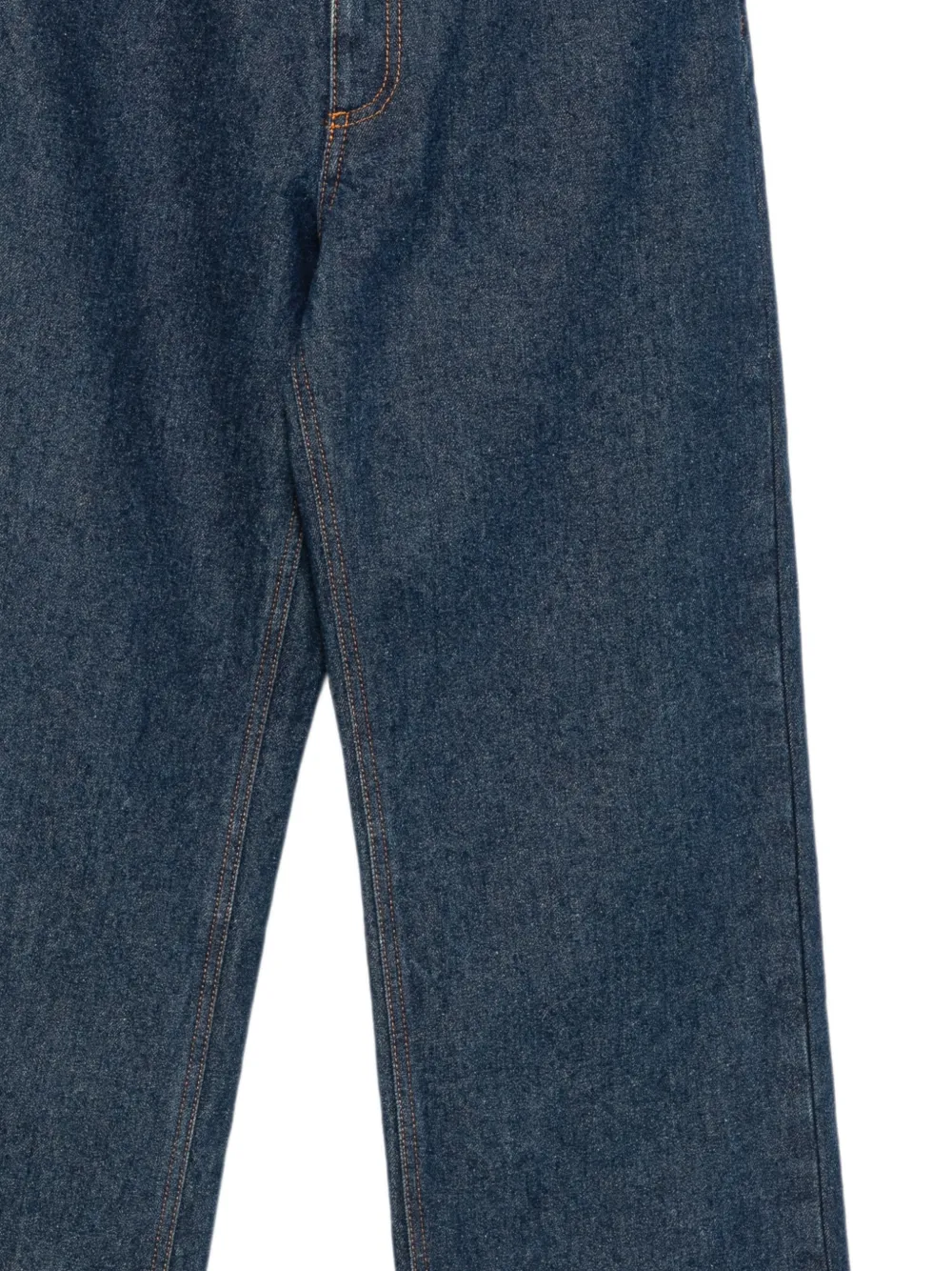 MSGM Jeans met geborduurd logo en contrasterende stiksels Blauw