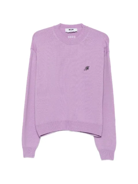 MSGM jersey con logo bordado