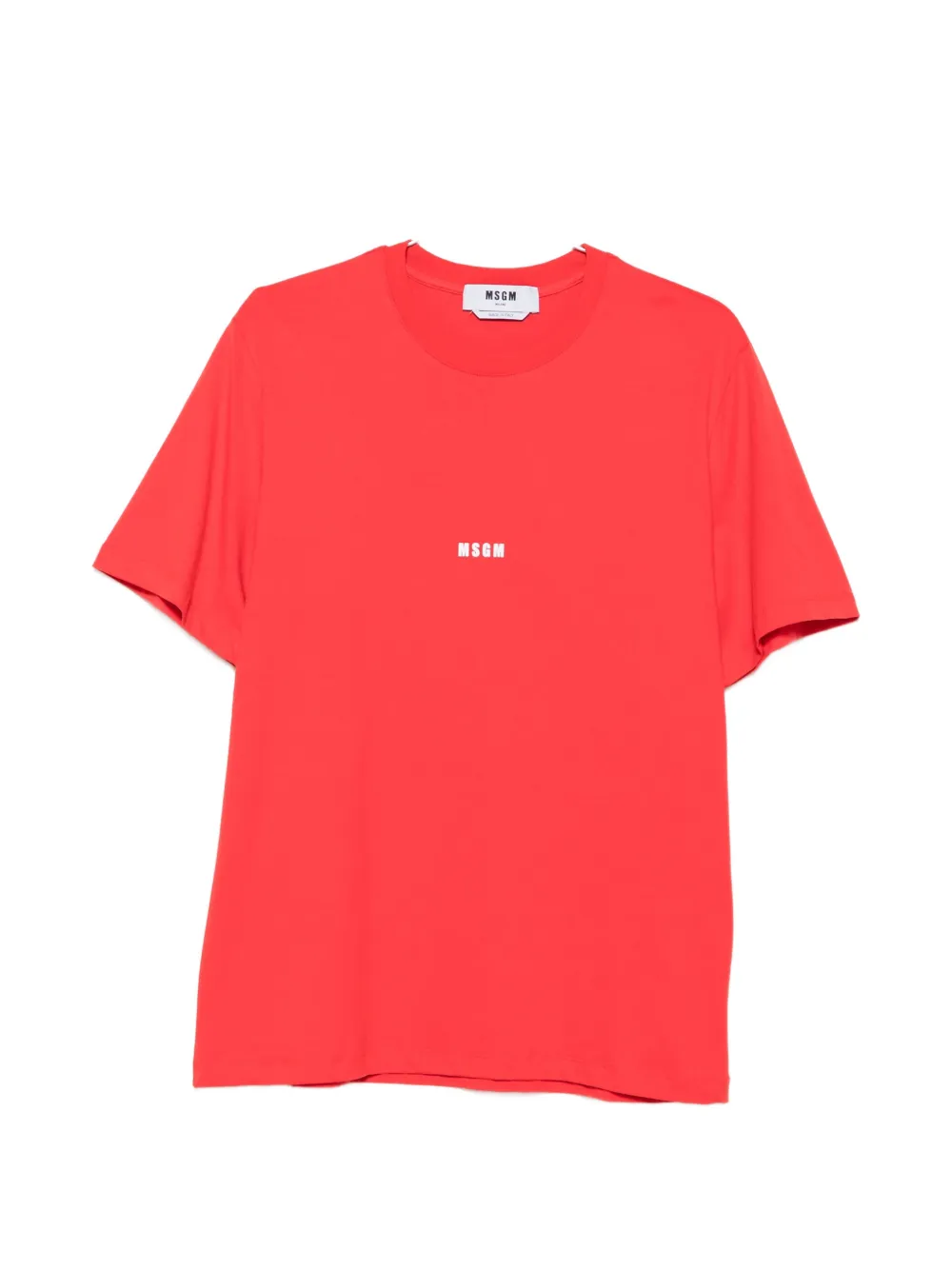 MSGM logo-print T-shirt - Rosso