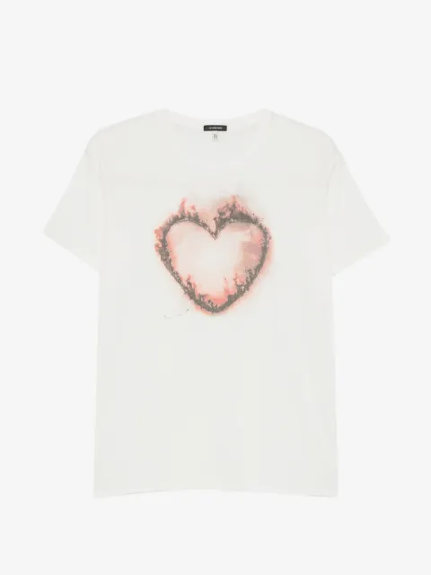 R13 heart-print T-shirt