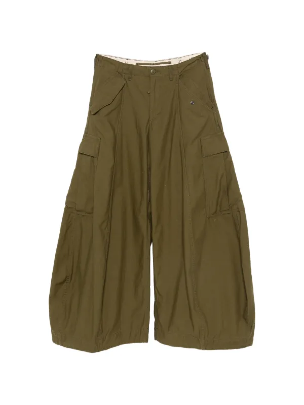 R13 Jeans Wide-leg Cargo Pants in Green
