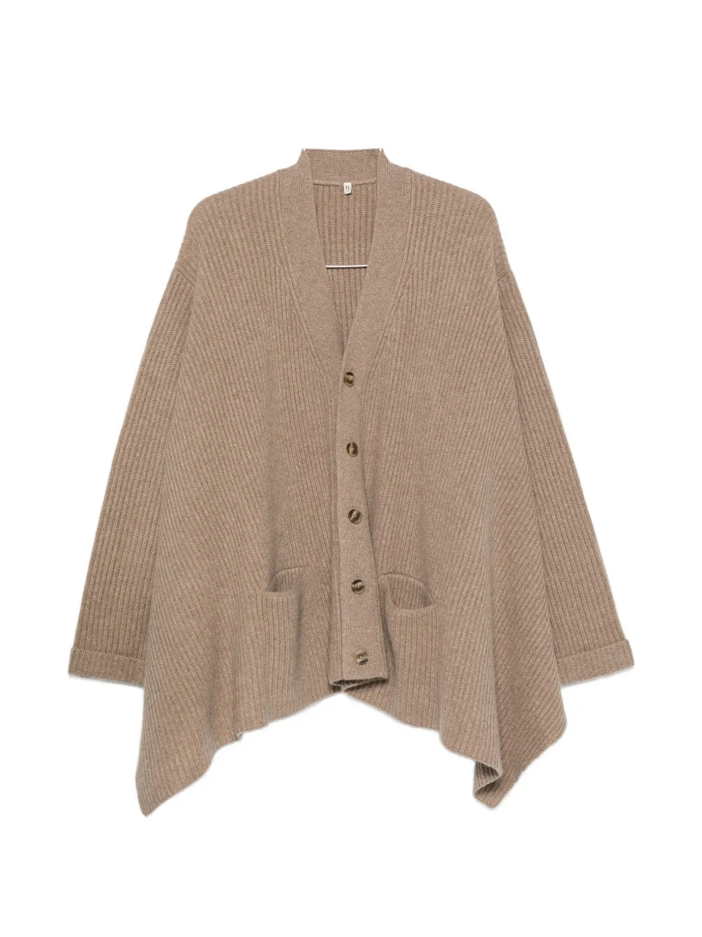 R13 ribbed-knit cardigan - Marrone