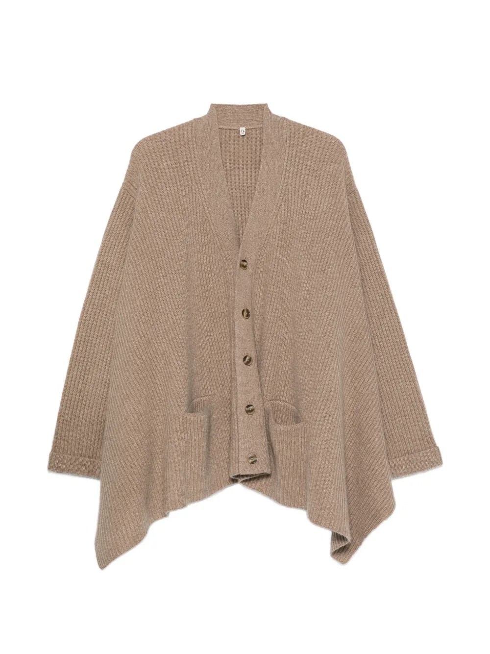 R13 ribbed-knit cardigan - Braun