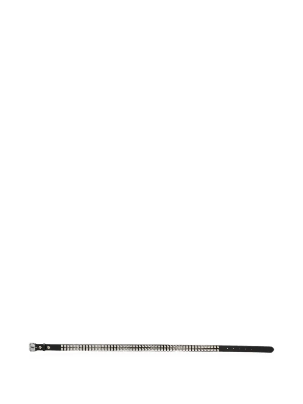 Supreme Leren riem met studs Zwart