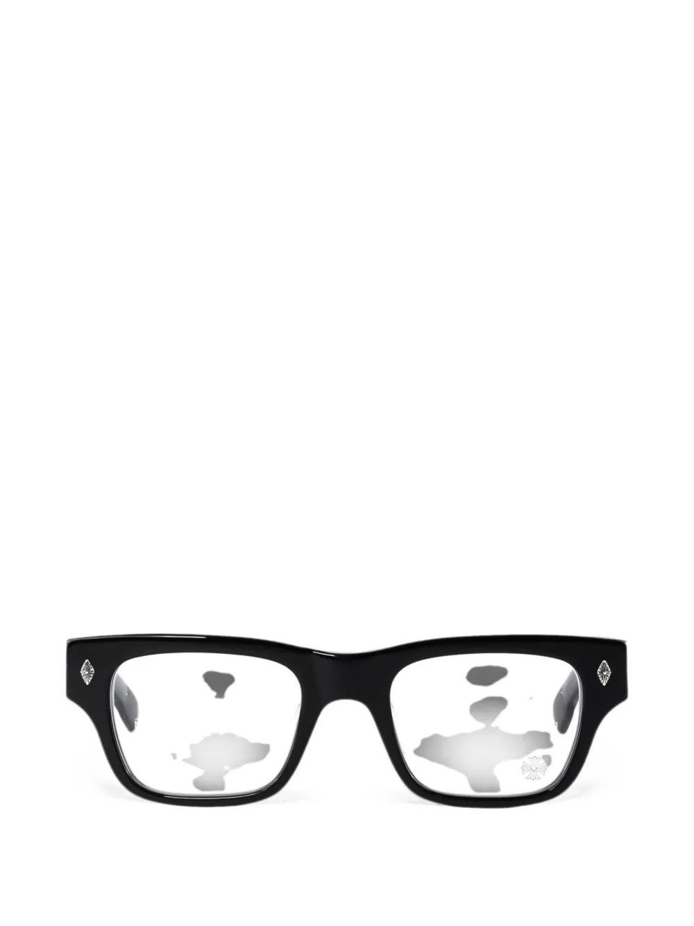 Chrome Hearts Crypdic rectangle-frame glasses - Nero