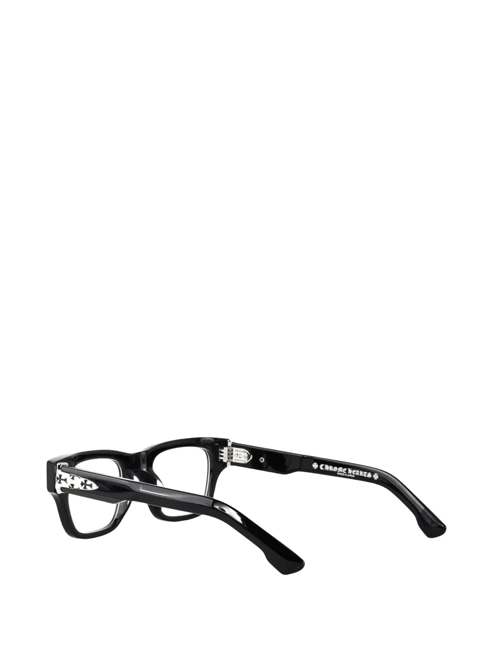 Chrome Hearts Crypdic スクエア メガネフレーム | ブラック | FARFETCH JP