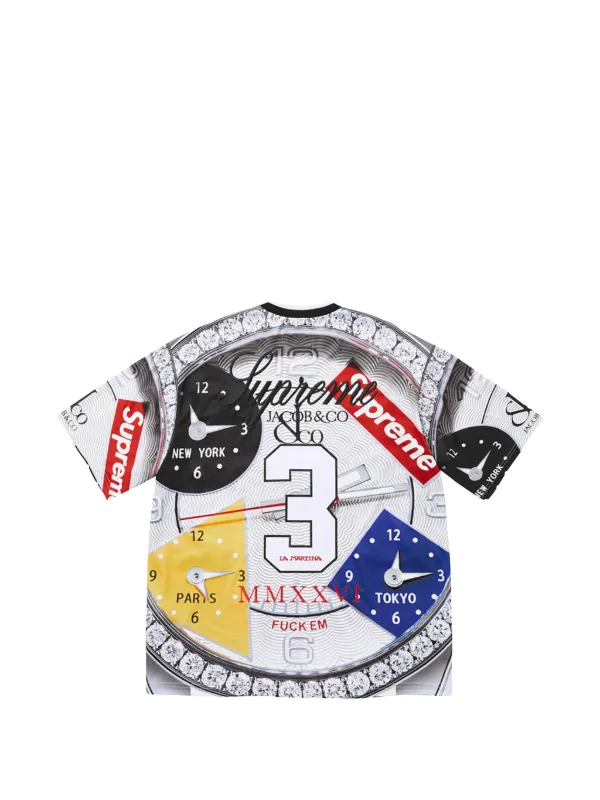 Supreme x La Martina x Jacob & Co graphic-print T-shirt | White
