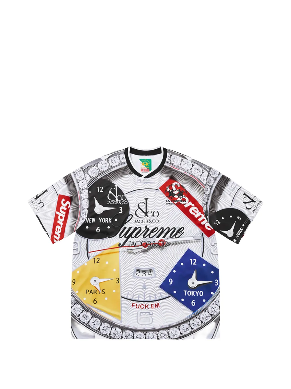 Supreme x La Martina x Jacob & Co graphic-print T-shirt - Weiß