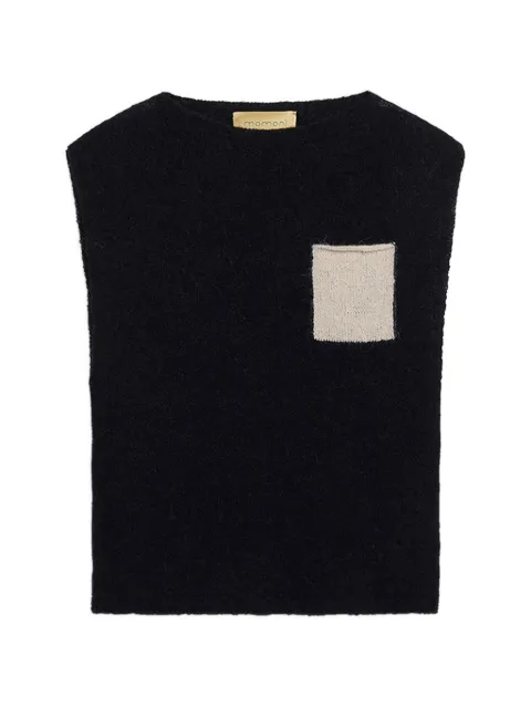 MOMONÌ Ansa chest-pocket knitted vest