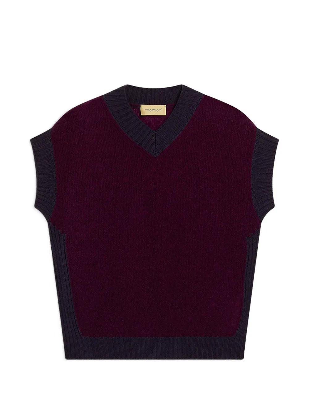 MOMONÌ Runa bouclé-knit sleeveless sweater - Violett