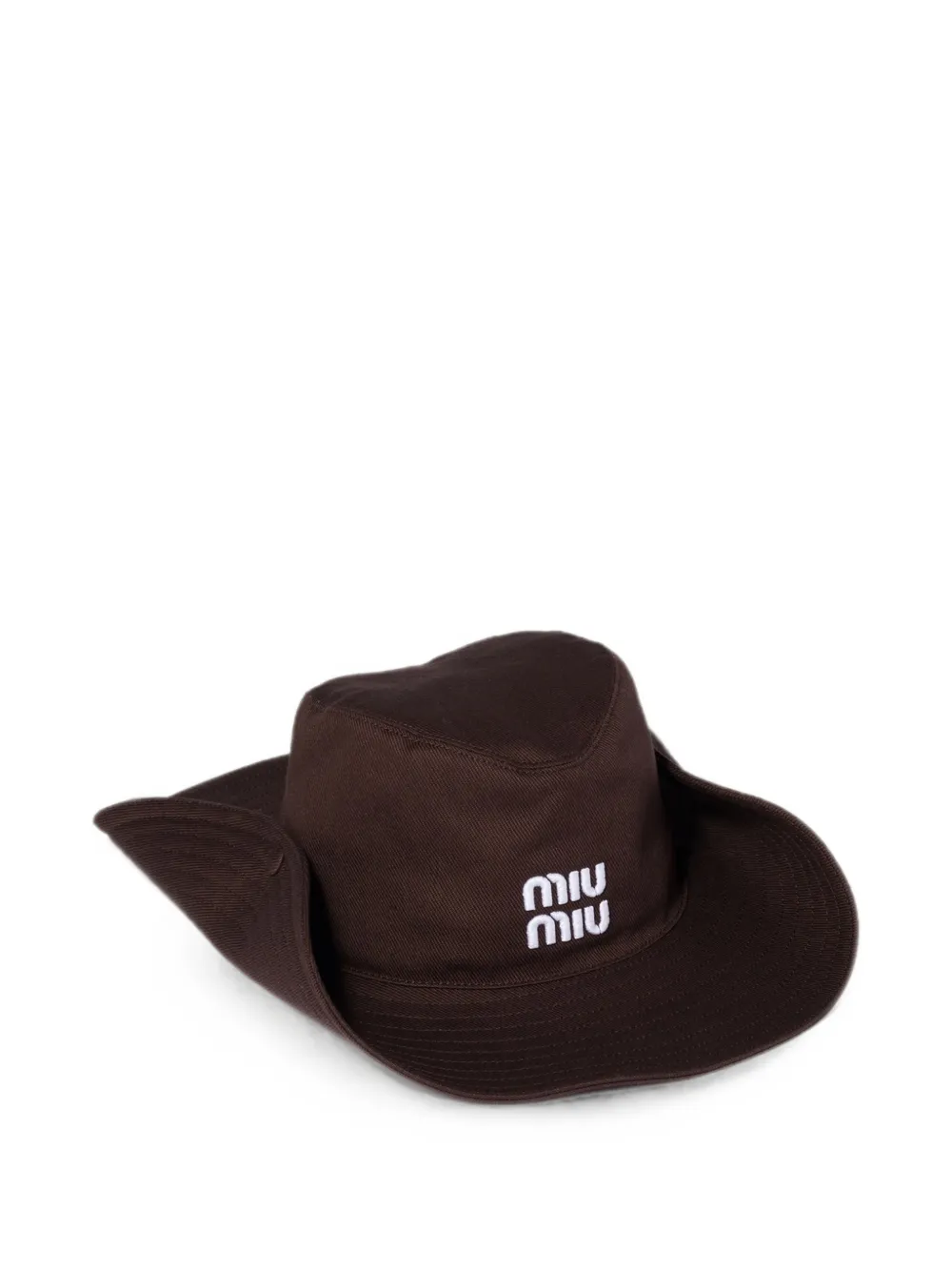 Miu Miu drill hat - Brown
