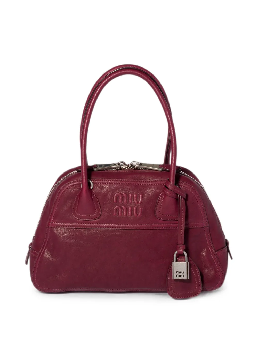 Miu Miu Borsa Vivant in nappa - Rosso