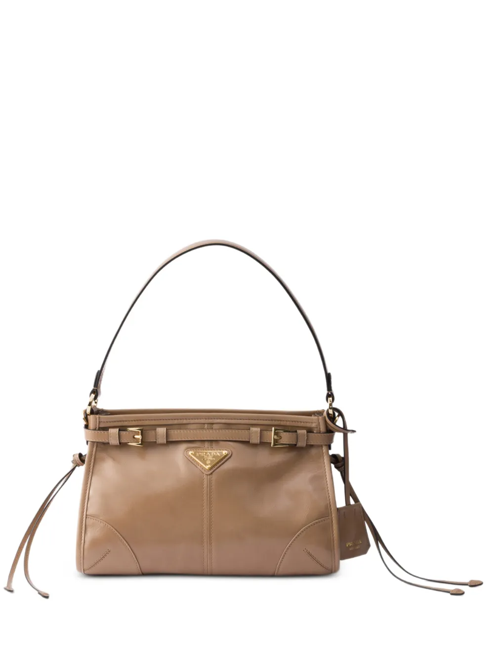 Prada Bonnie small leather handbag - Toni neutri