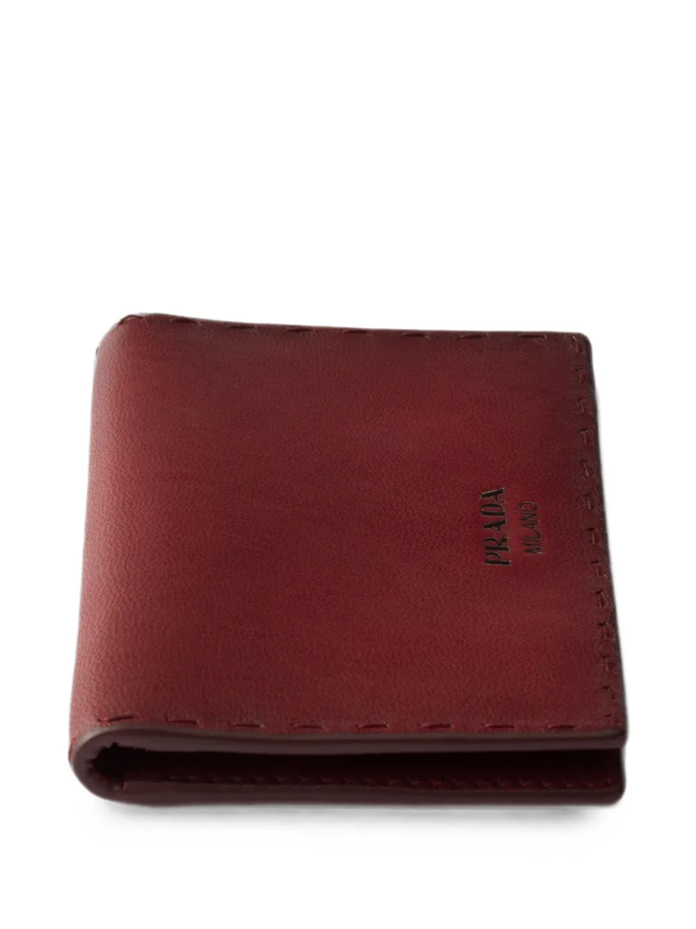 Prada Leren pasjeshouder Rood