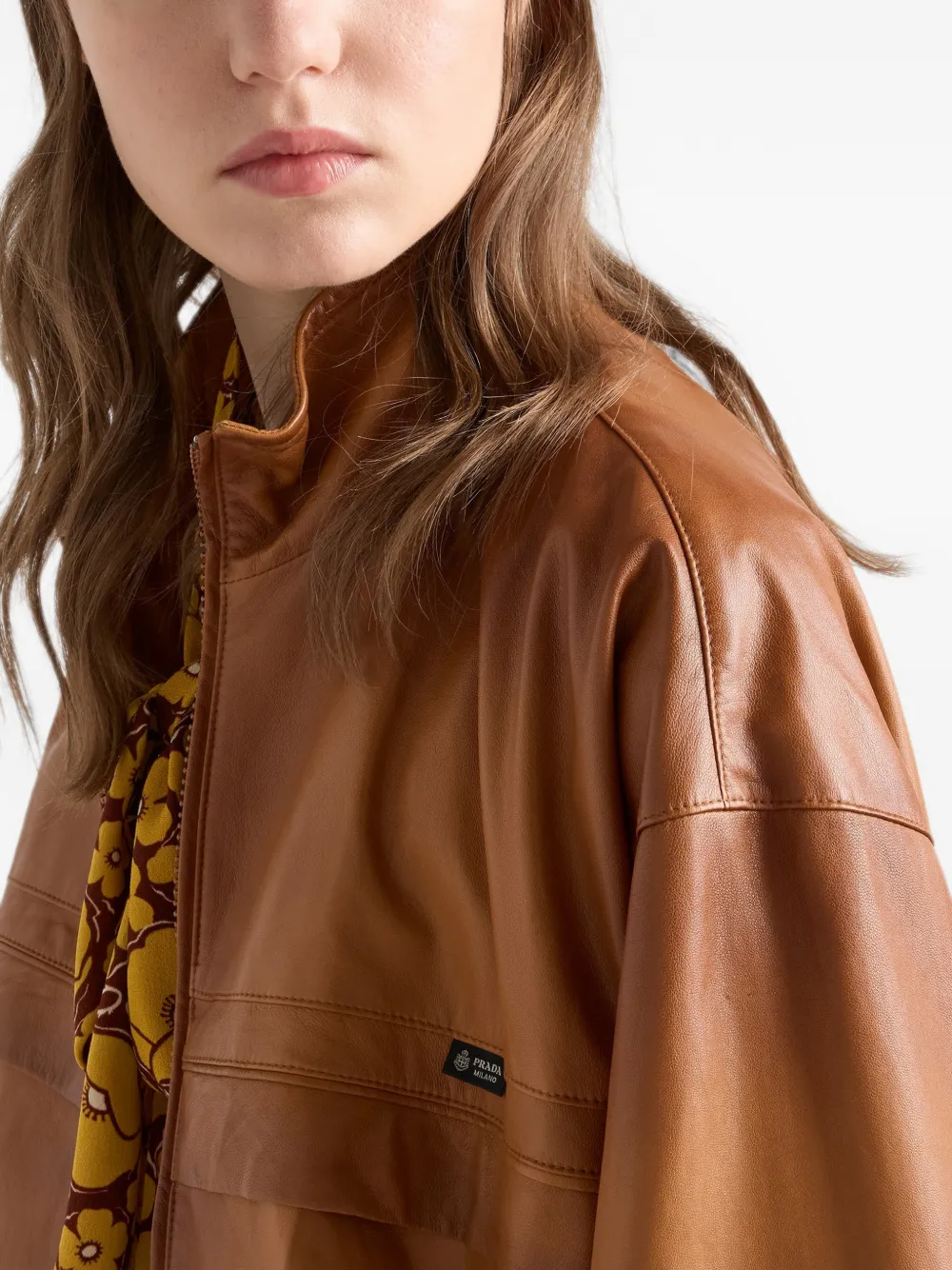 Prada jack van nappa leer Bruin