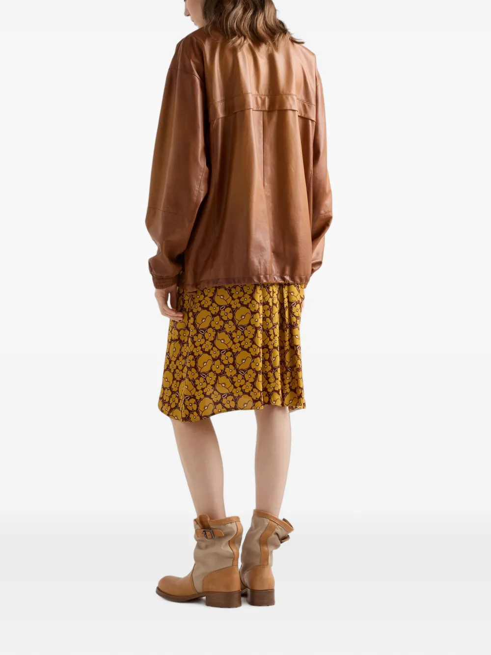 Prada jack van nappa leer Bruin