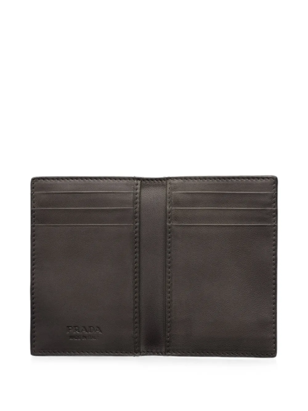 Prada Leren pasjeshouder Grijs
