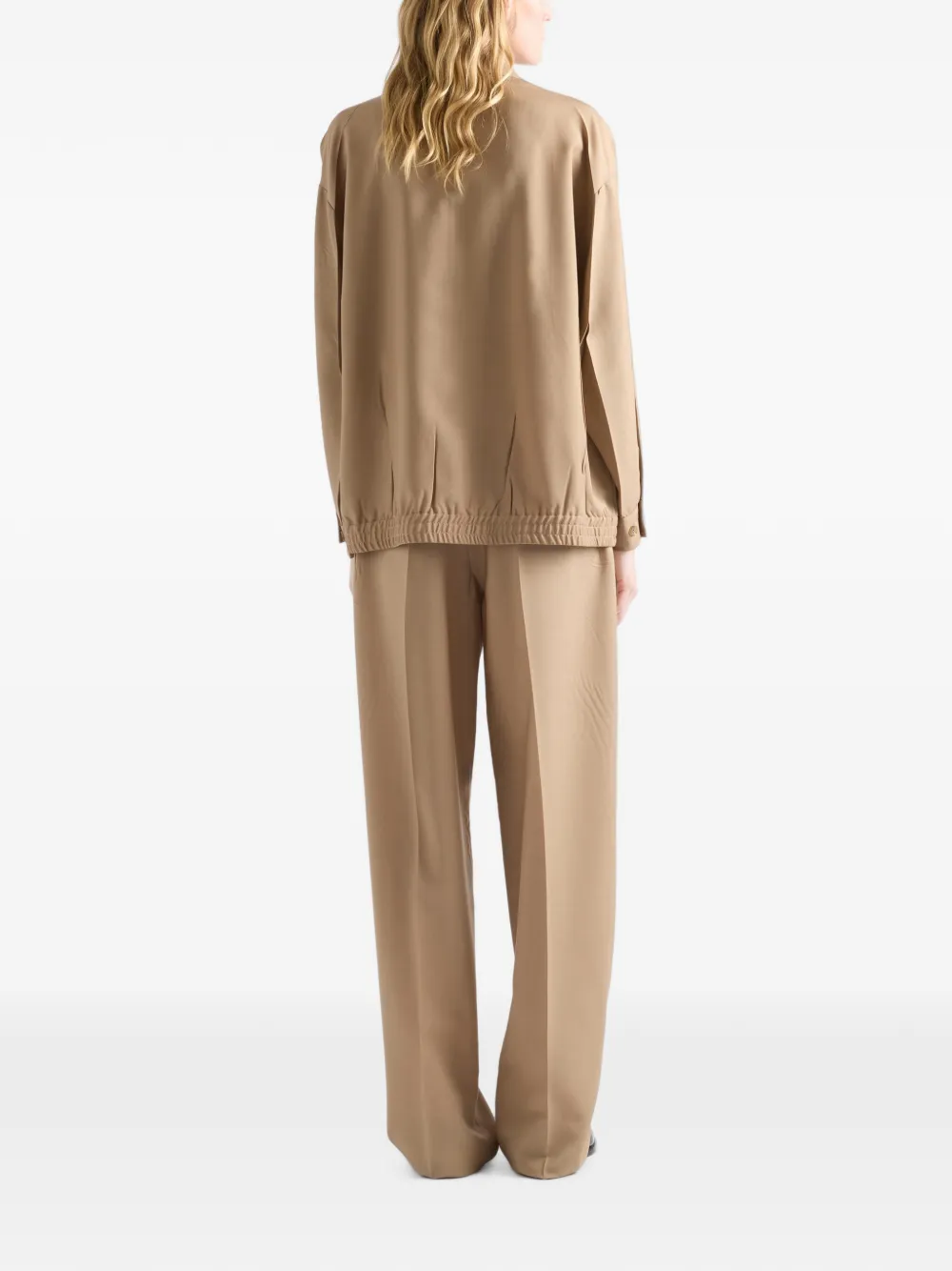Prada Lichte mohair broek Beige