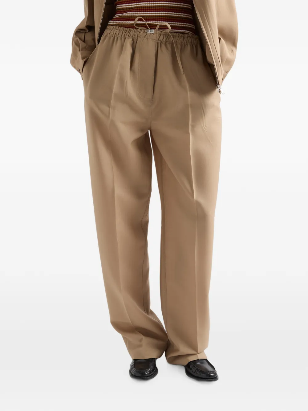 Prada Lichte mohair broek Beige