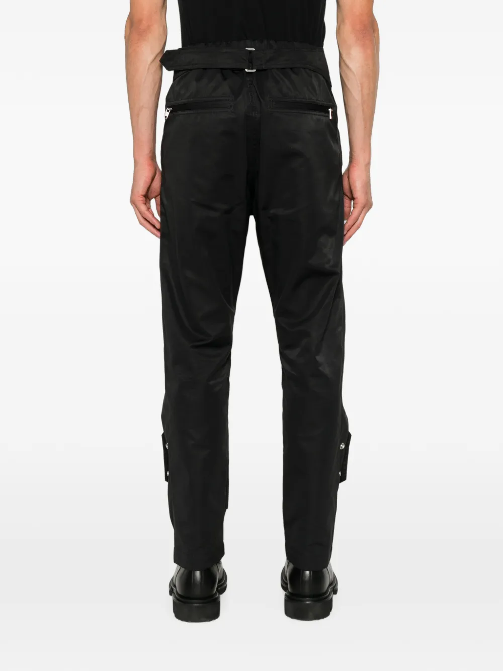 Rick Owens Megastrapped Motopants broek met rits-details Zwart