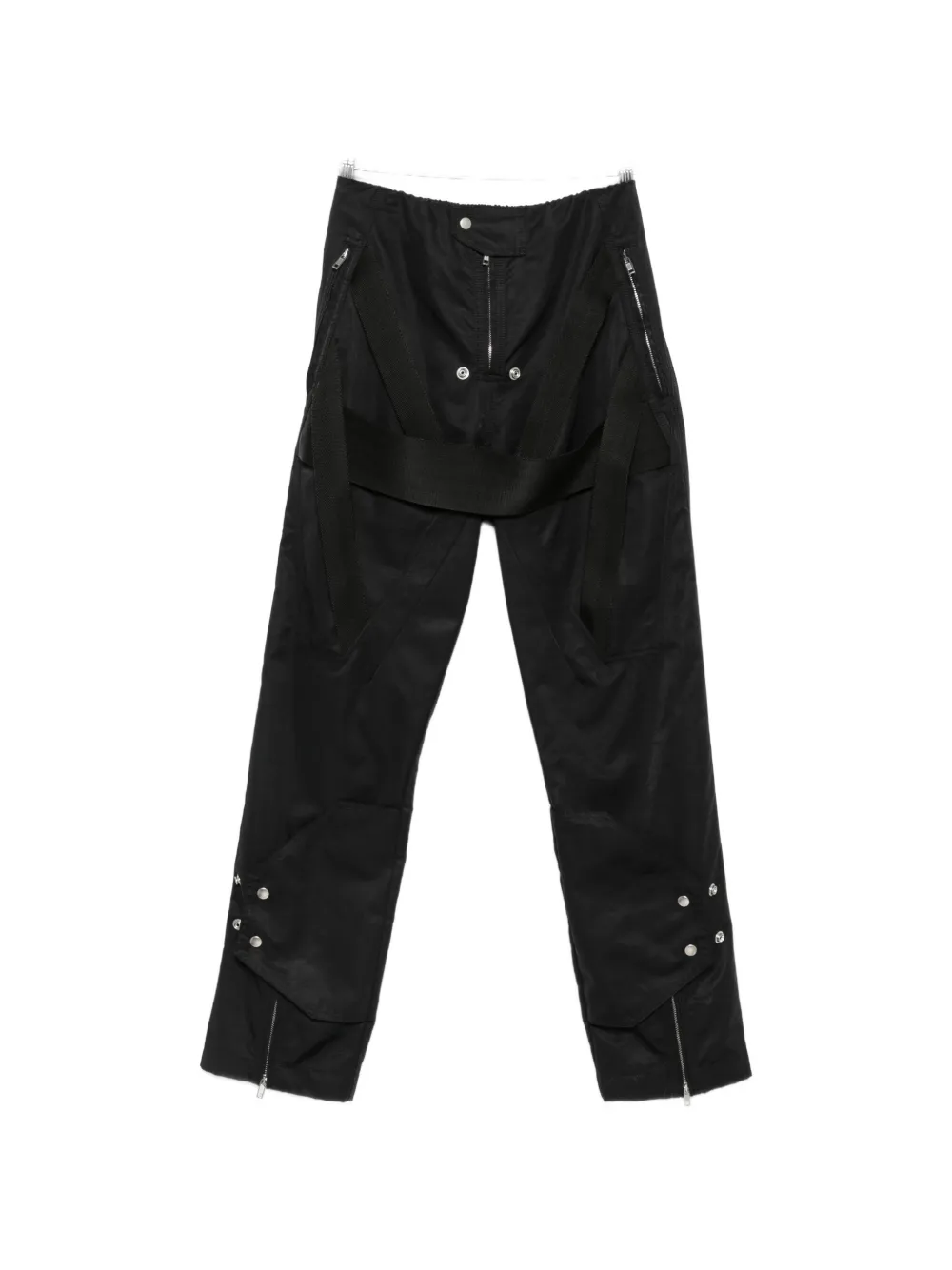 Rick Owens Megastrapped Motopants zip-details trousers - Nero