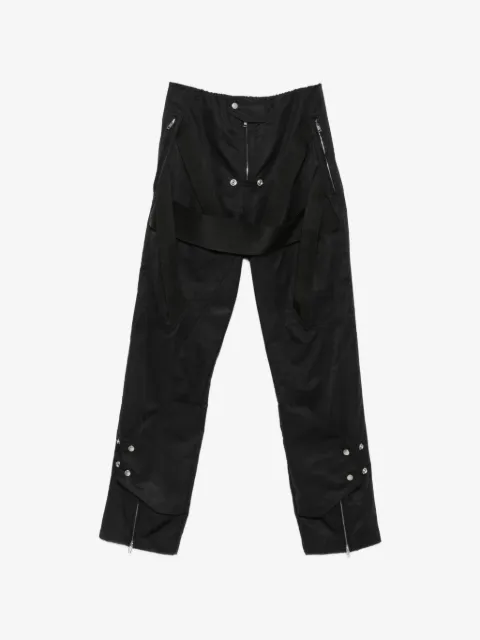Rick Owens Megastrapped Motopants zip-details trousers