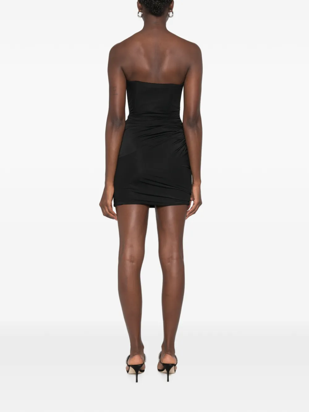 Blumarine Gedrapeerde mini-jurk Zwart